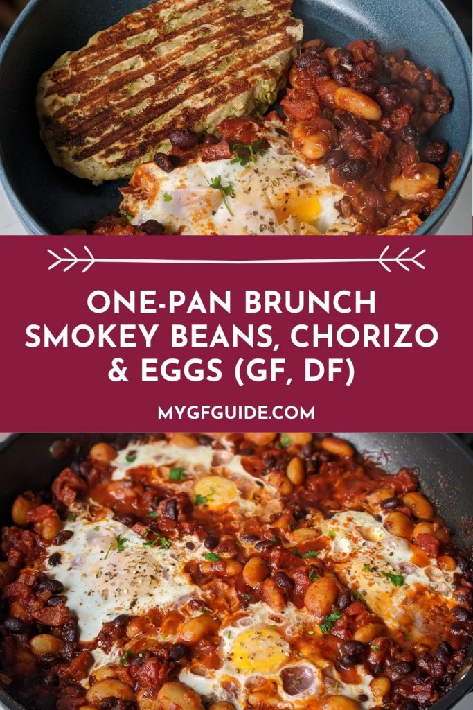 one pan brunch smokey beans chorizo eggs recipe uk gluten free
