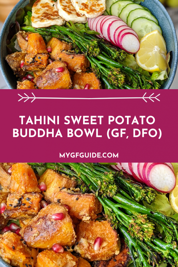 tahini sweet potato buddha bowl