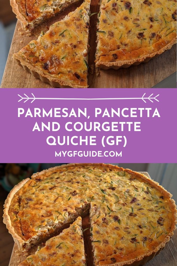 Gluten free quiche recipe uk - Parmesan, Pancetta and Courgette Quiche
