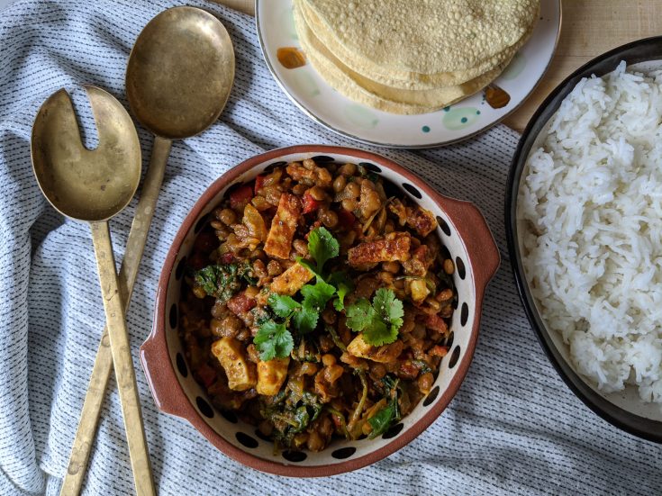Indian-Style Paneer & Lentil Curry